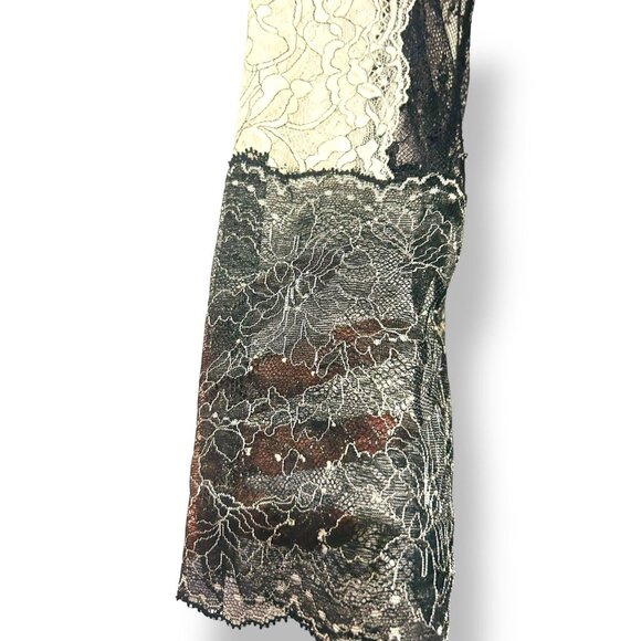 Sandro Paris Womens Long-Sleeve Dress Sz 1 (US Small) Lace Metallic MSRP $545 - Picture 13 of 16